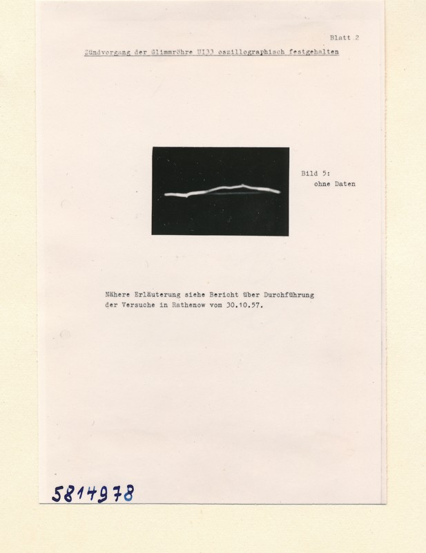 Kurven: Zündvorgang der Glimmröhre 0133/A (Bewegungskamera), Foto April 1958 (www.industriesalon.de CC BY-SA)