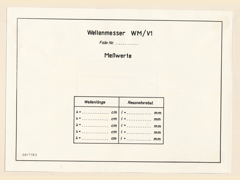 Tabelle WM/V1 99-06.84010.1, Foto 8. September 1958 (www.industriesalon.de CC BY-SA)