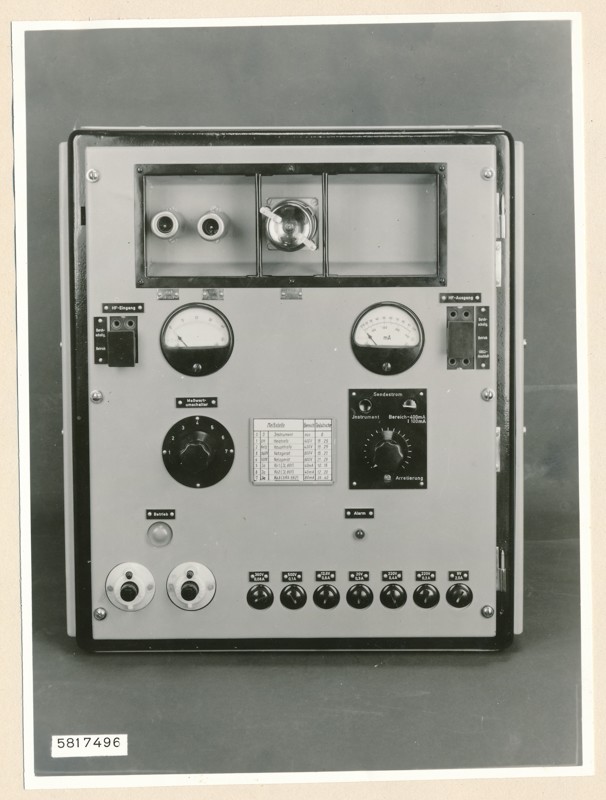 TFH Verstärkergerät, Bild 3, Foto 9. Oktober 1958 (www.industriesalon.de CC BY-SA)