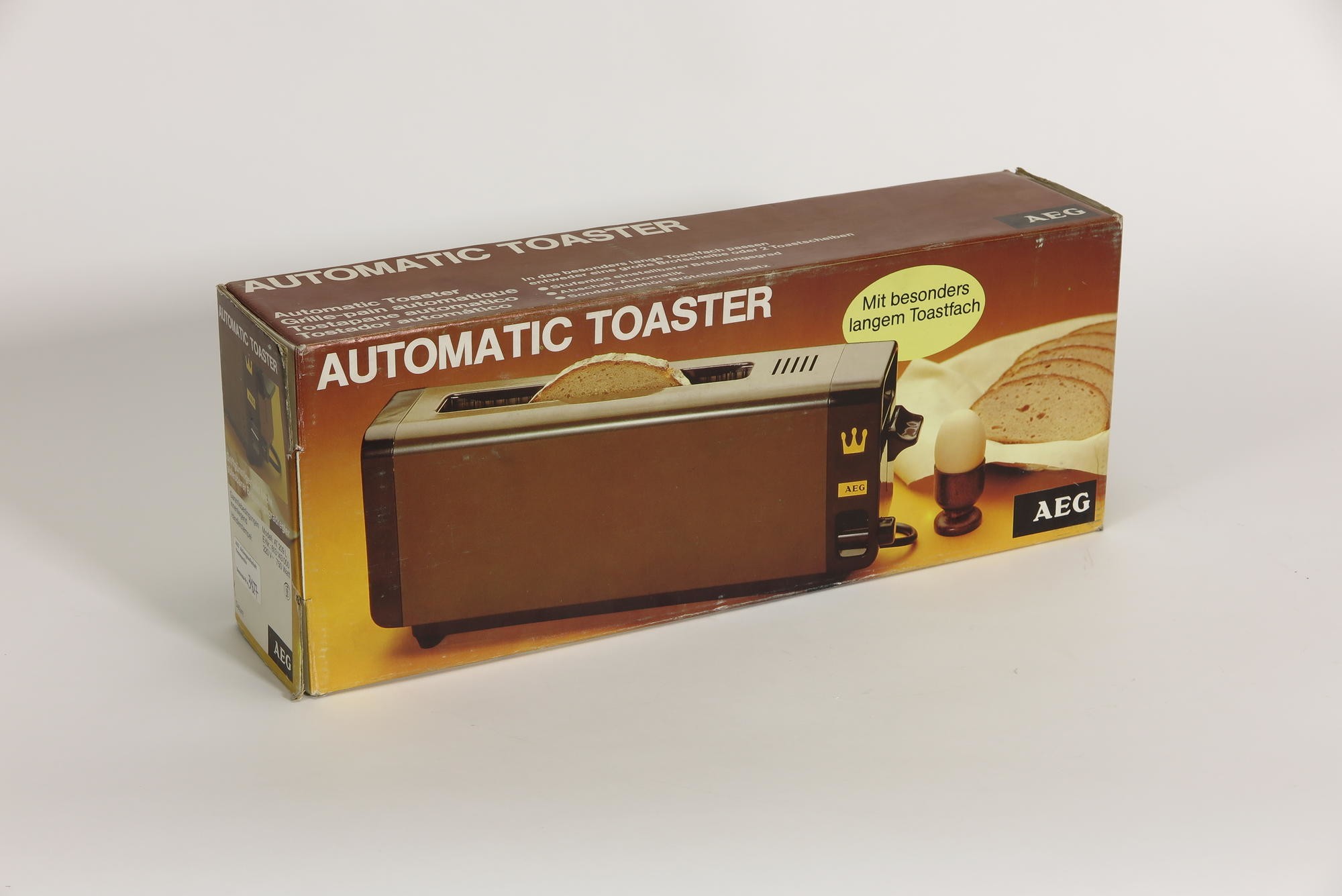 Verpackungskarton, Zubehör zu Automatischer Toaster Typ E WK 0026 Modell AT 209L 'automatic toaster` (Stiftung Deutsches Technikmuseum Berlin CC0)