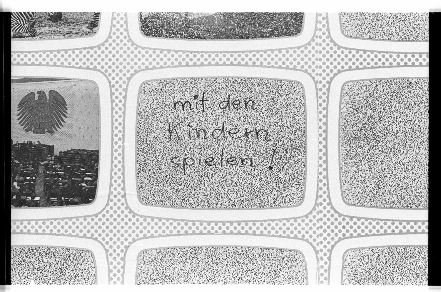 Kleinbildnegativ: Post-Reklame, 1984 (Museen Tempelhof-Schöneberg/Jürgen Henschel RR-F)
