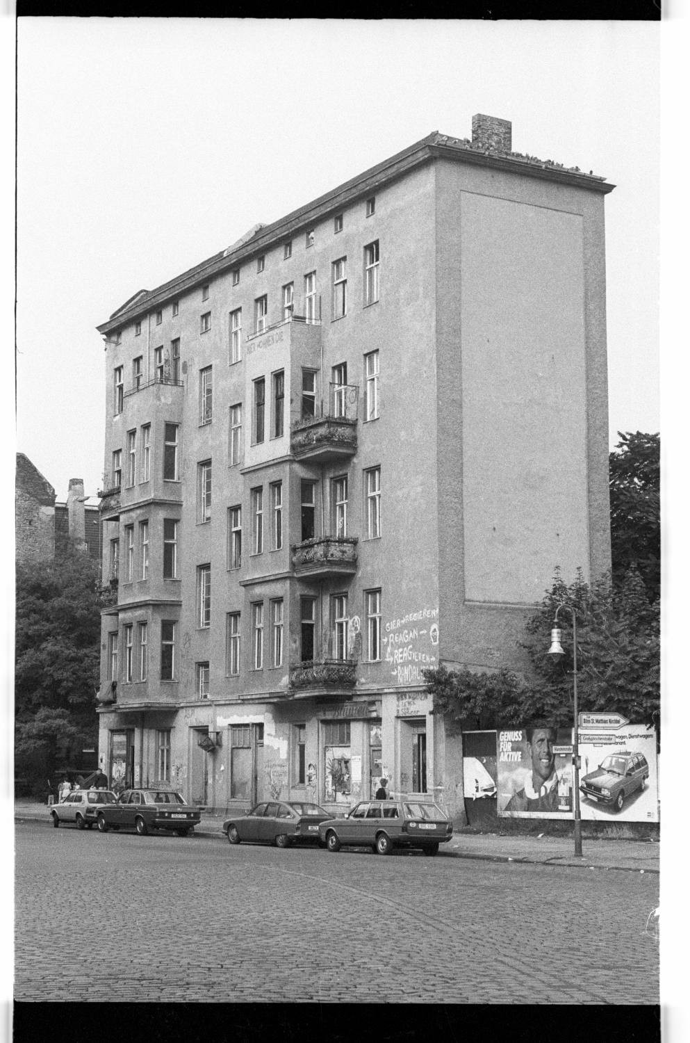 Kleinbildnegative: Besetztes Haus, Mansteinstr. 10, 1983 (Museen Tempelhof-Schöneberg/Jürgen Henschel RR-F)