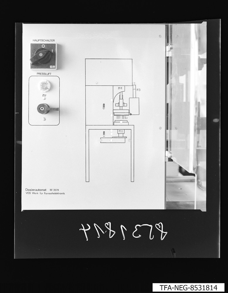 "Dosierautomat" M3578, Teilansicht 2; Foto, 1. März 1985 (www.industriesalon.de CC BY-SA)