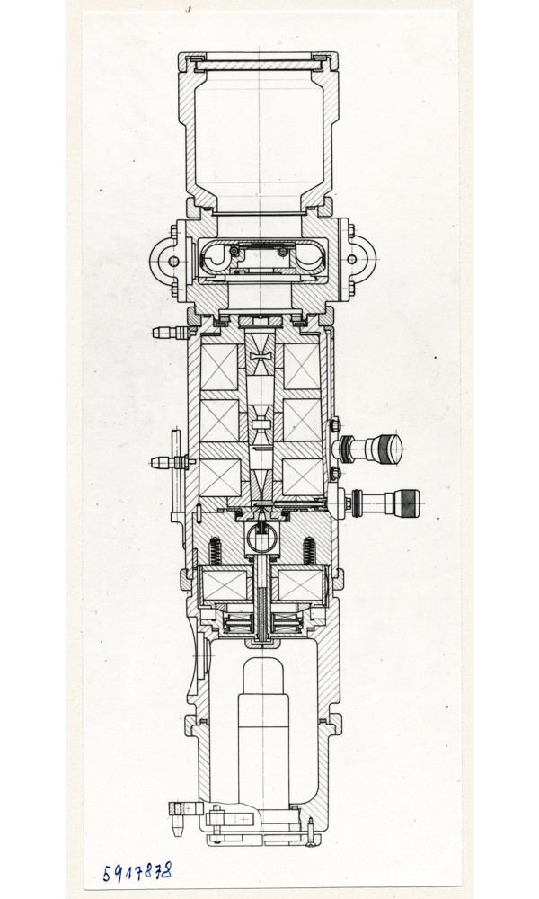 Klein Elektronenmikroskop KEM1, Bild 31; Foto, 27. Januar 1959 (www.industriesalon.de CC BY-SA)