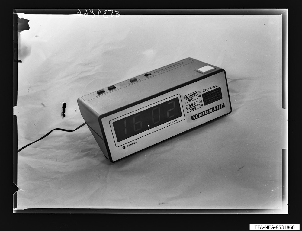 LEH-Uhr; Foto, 12. August 1985 (www.industriesalon.de CC BY-SA)