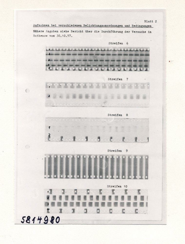 Oszillogramm der Bewegungskamera, Bild 2; Foto, April 1958 (www.industriesalon.de CC BY-SA)