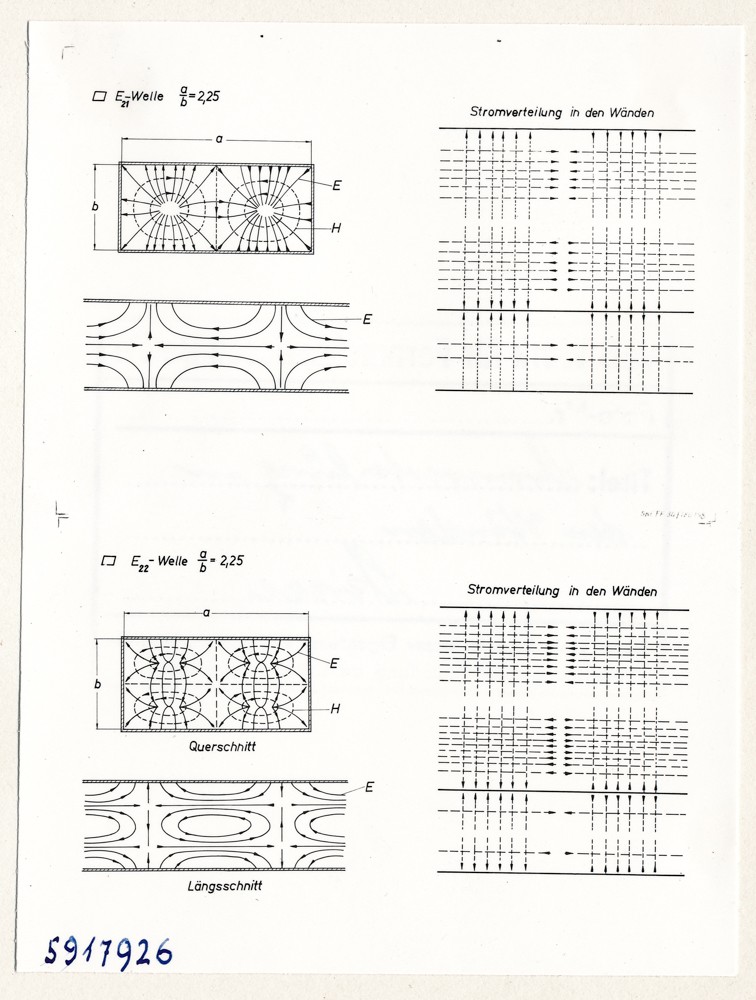 Stromverteilung in den Wänden, Skizze, Bild 4; Foto, 10. Februar 1959 (www.industriesalon.de CC BY-SA)