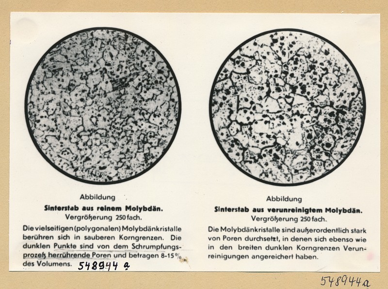 Verbesserung des Wolframdrahts, Repro 12, Foto 1954 (www.industriesalon.de CC BY-SA)