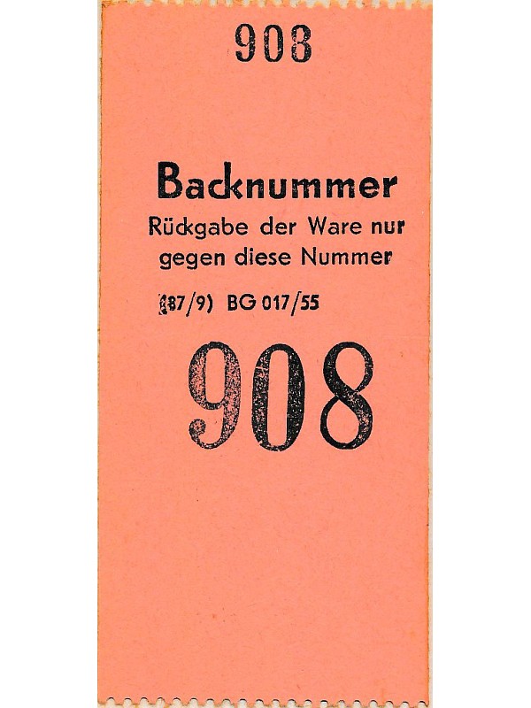 Druckmuster Backnummern; Foto, 1956 (www.industriesalon.de CC BY-SA)