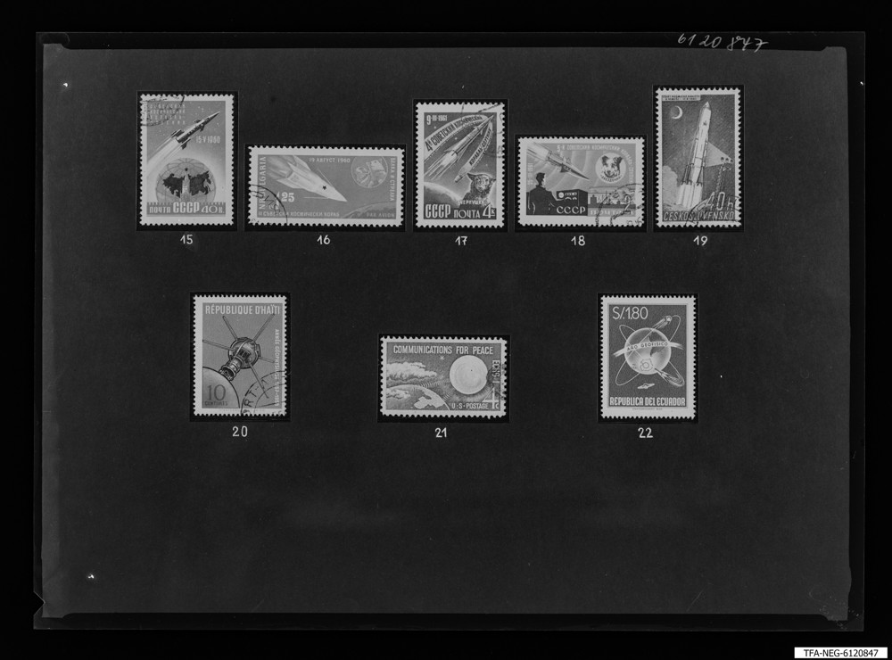 Findbucheintrag: Briefmarken Div. Zusammenstellungen, Bild 3; Foto, Dezember 1961 (www.industriesalon.de CC BY-SA)
