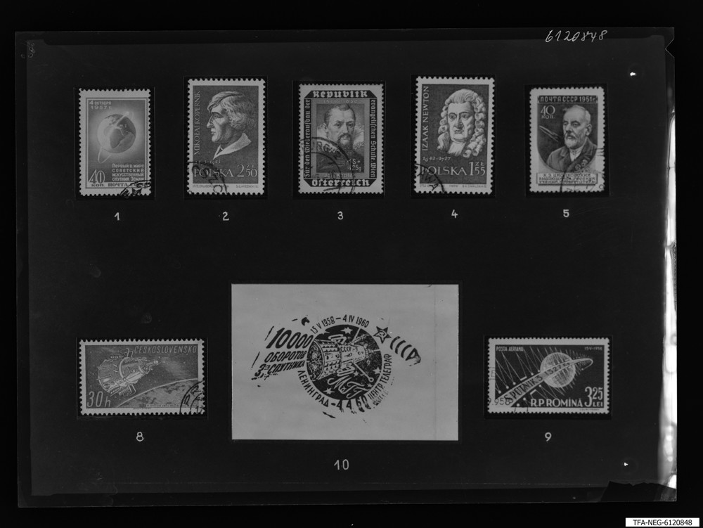 Findbucheintrag: Briefmarken Div. Zusammenstellungen, Bild 4; Foto, Dezember 1961 (www.industriesalon.de CC BY-SA)