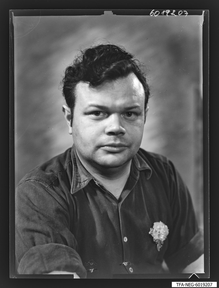 Findbucheintrag: Portrait Siegfried Brunn; Foto, 14. April 1960 (www.industriesalon.de CC BY-NC-SA)