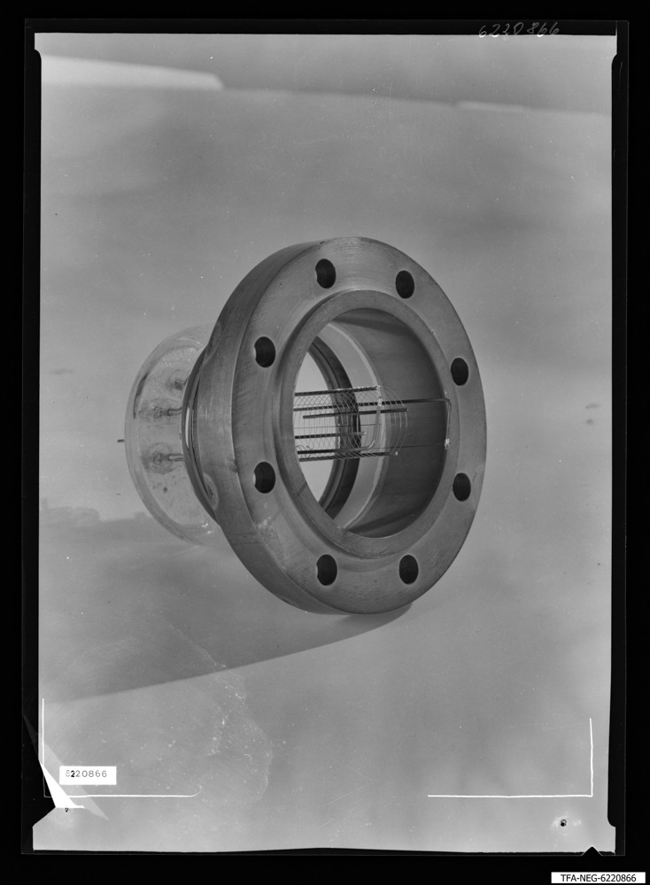 Findbucheintrag: Senderöhre SRL 458, Einzelteil, Bild 1; Foto, Januar 1962 (www.industriesalon.de CC BY-SA)