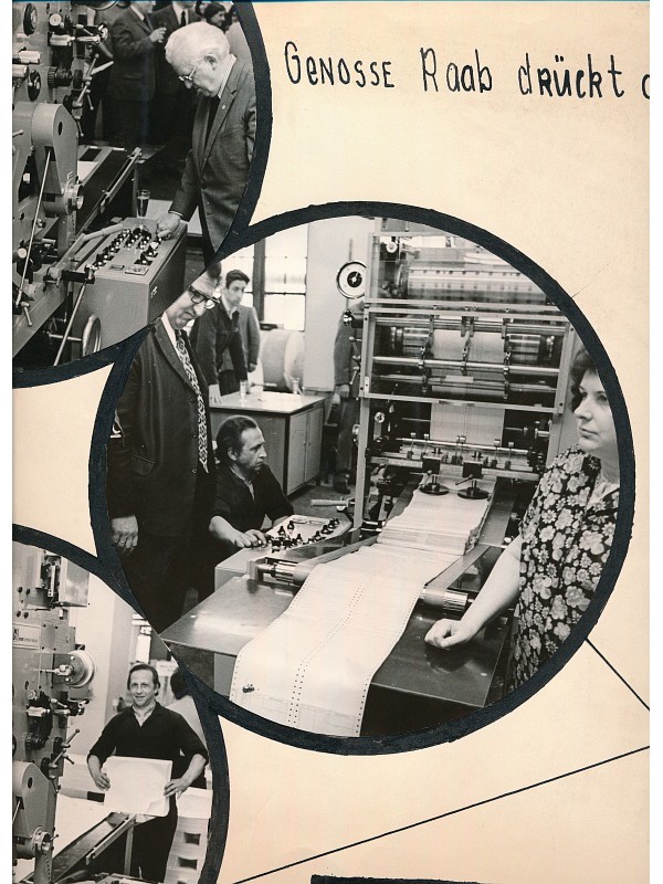 Wandzeitung Betriebschronik VLV Nr. 11; Foto, 1987 (www.industriesalon.de CC BY-SA)