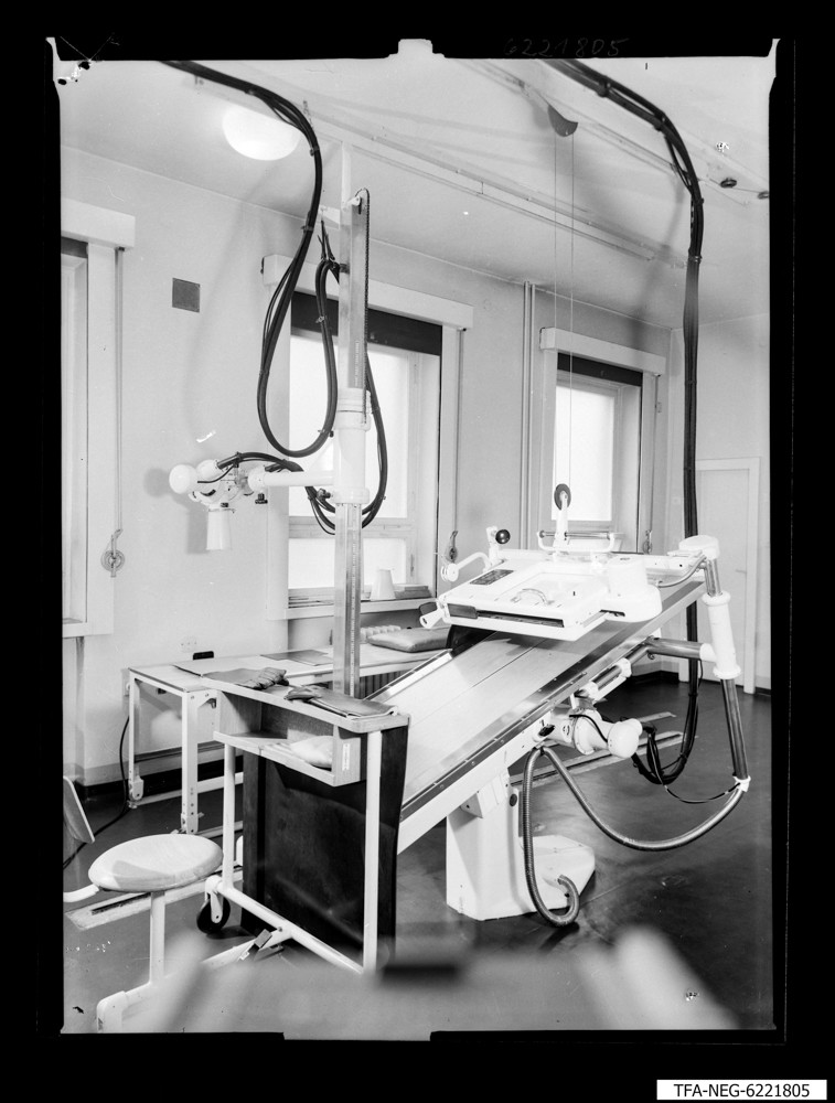 Poliklinik "WF", Röntgenanlage; Foto 1962 (www.industriesalon.de CC BY-SA)