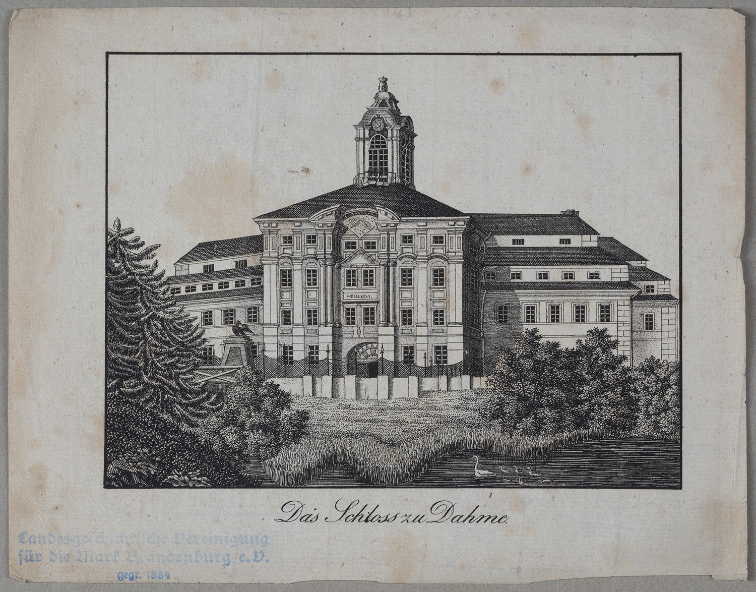 Dahme (Kr. Jüterbog-Luckenwalde): Schloss (Landesgeschichtliche Vereinigung für die Mark Brandenburg e.V., Archiv CC BY)