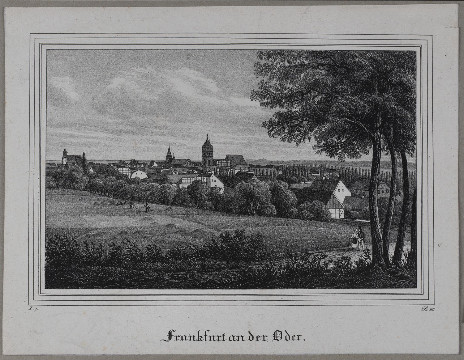 Frankfurt (Oder): Stadt von Südwesten (Landesgeschichtliche Vereinigung für die Mark Brandenburg e.V., Archiv CC BY)