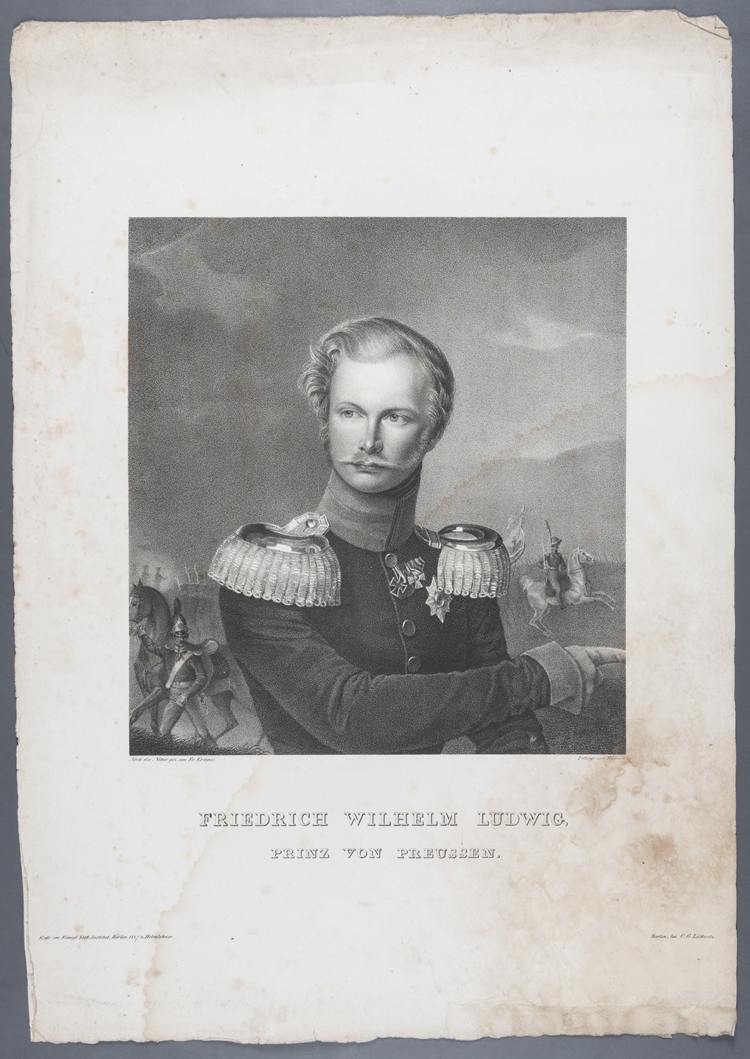 Friedrich, Prinz von Preußen (1794-1863), preuß. General der Kavallerie (Landesgeschichtliche Vereinigung für die Mark Brandenburg e.V., Archiv CC BY)