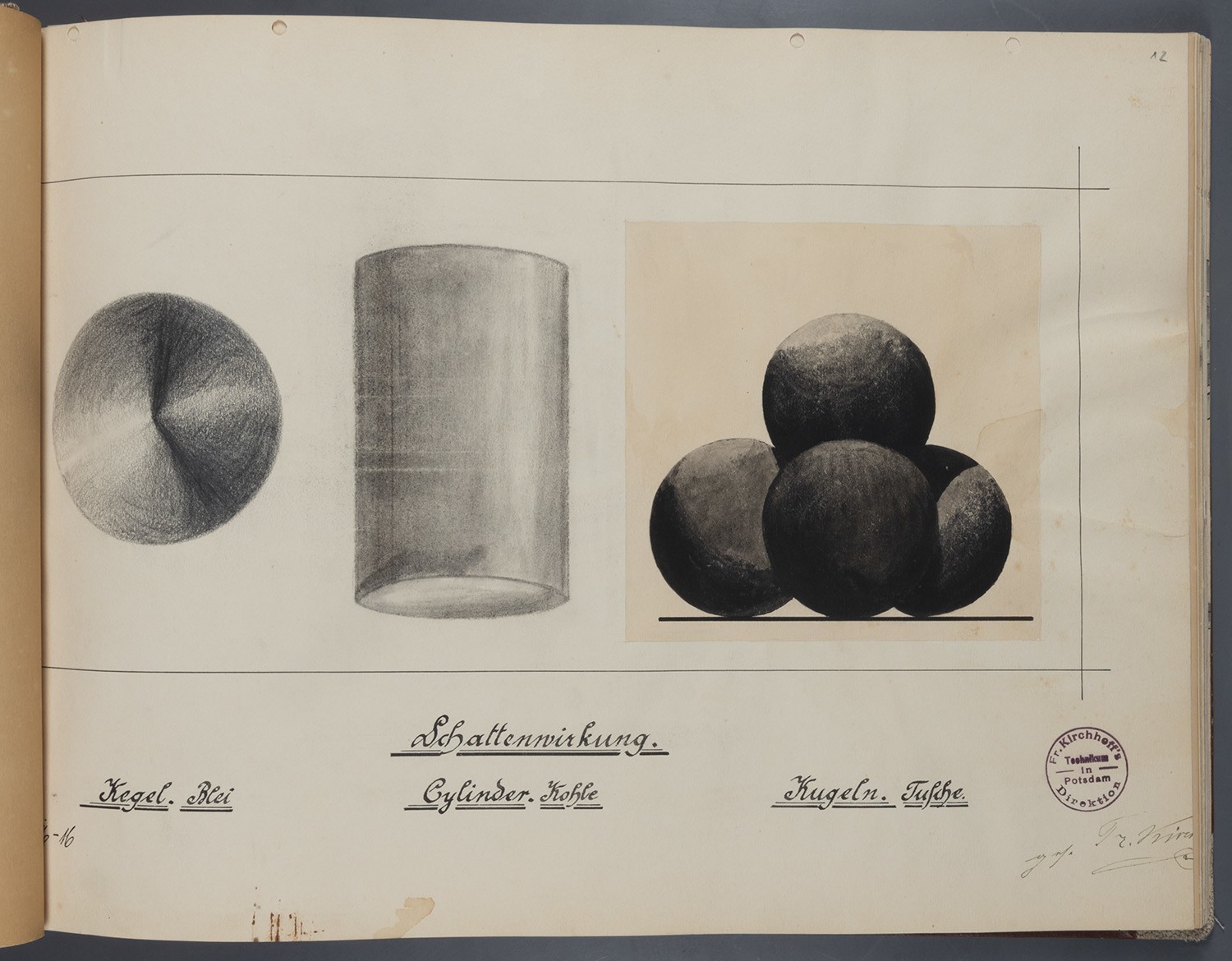 Geometrische Körper: Kegel, Zylinder, Kugeln (Landesgeschichtliche Vereinigung für die Mark Brandenburg e.V., Archiv CC BY)