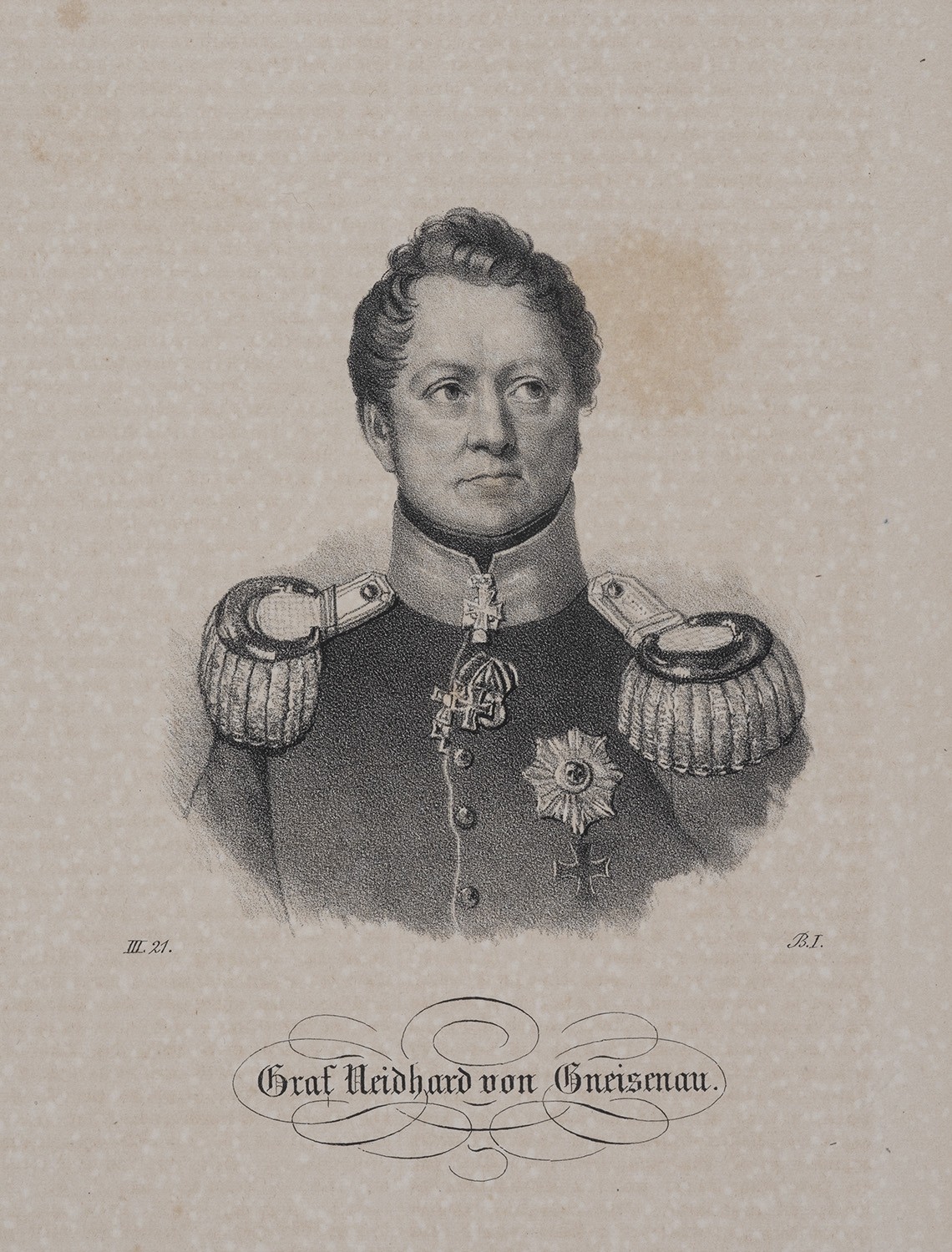 Gneisenau, August Neidhardt Graf von (1760-1831), preuß. Generalfeldmarschall (Landesgeschichtliche Vereinigung für die Mark Brandenburg e.V., Archiv CC BY)