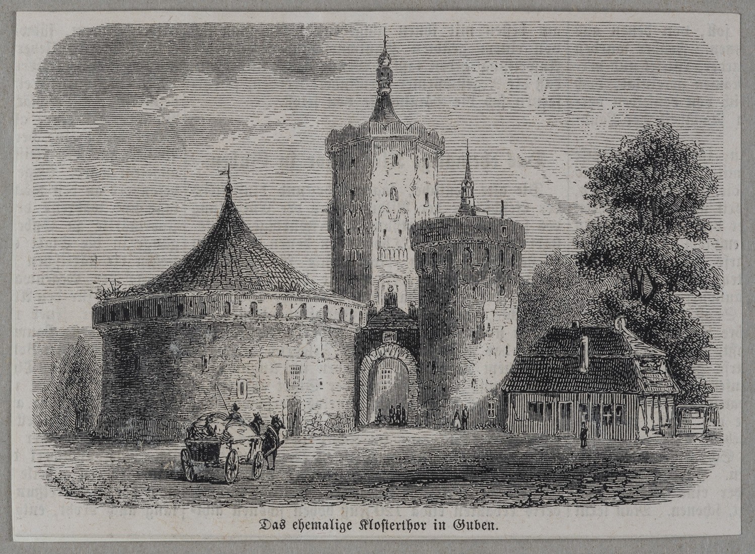 Guben: Klostertor von Westen (Landesgeschichtliche Vereinigung für die Mark Brandenburg e.V., Archiv CC BY)