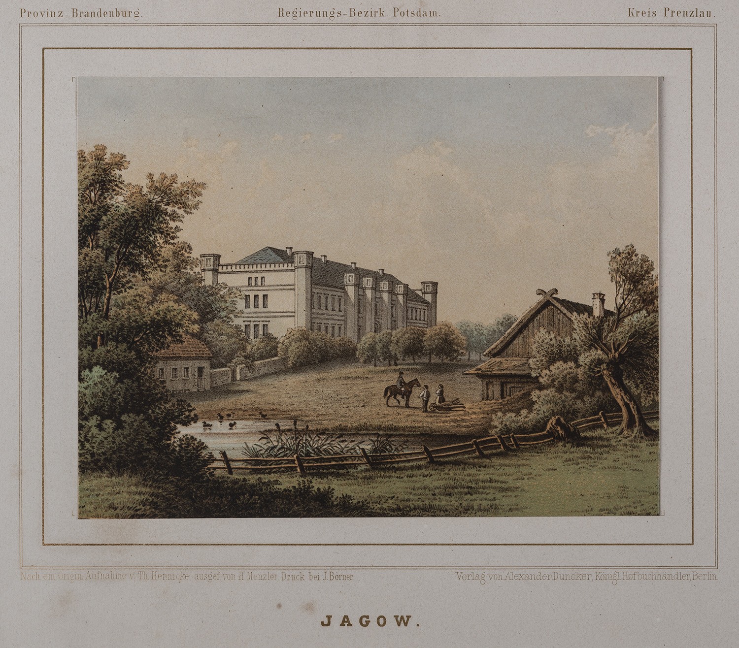 Jagow (Kr. Prenzlau): Herrenhaus von Südwesten (Landesgeschichtliche Vereinigung für die Mark Brandenburg e.V., Archiv CC BY)