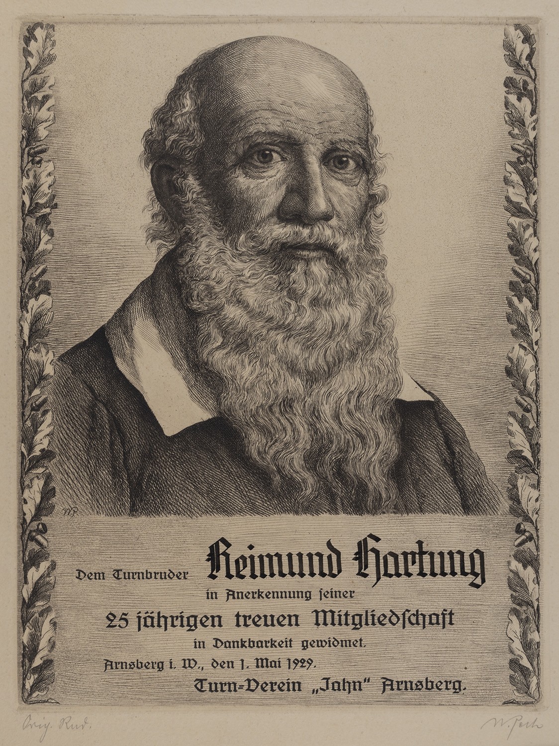 Jahn, Friedrich Ludwig (1778-1852), Pädagoge, "Turnvater" (Landesgeschichtliche Vereinigung für die Mark Brandenburg e.V., Archiv CC BY)