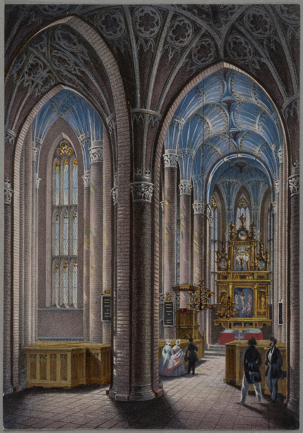 Königsberg in Preußen: Altstädtische Kirche, Innenansicht (Landesgeschichtliche Vereinigung für die Mark Brandenburg e.V., Archiv CC BY)