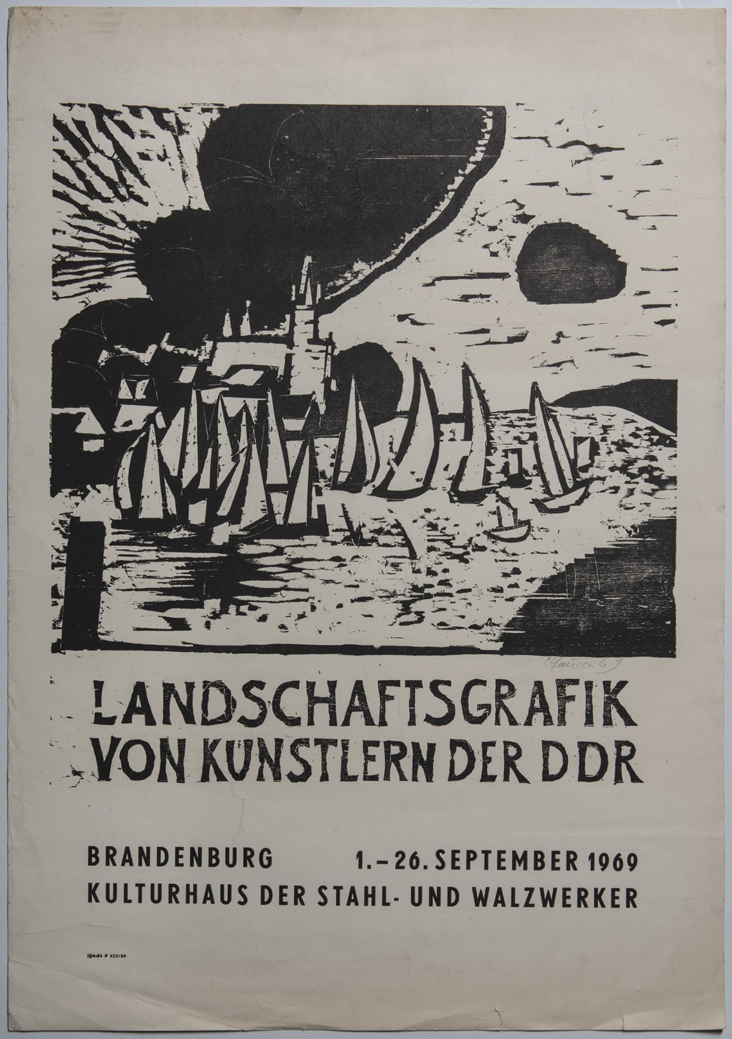 Kunstausstellung in Brandenburg an der Havel 1969 (Landesgeschichtliche Vereinigung für die Mark Brandenburg e.V., Archiv CC BY)