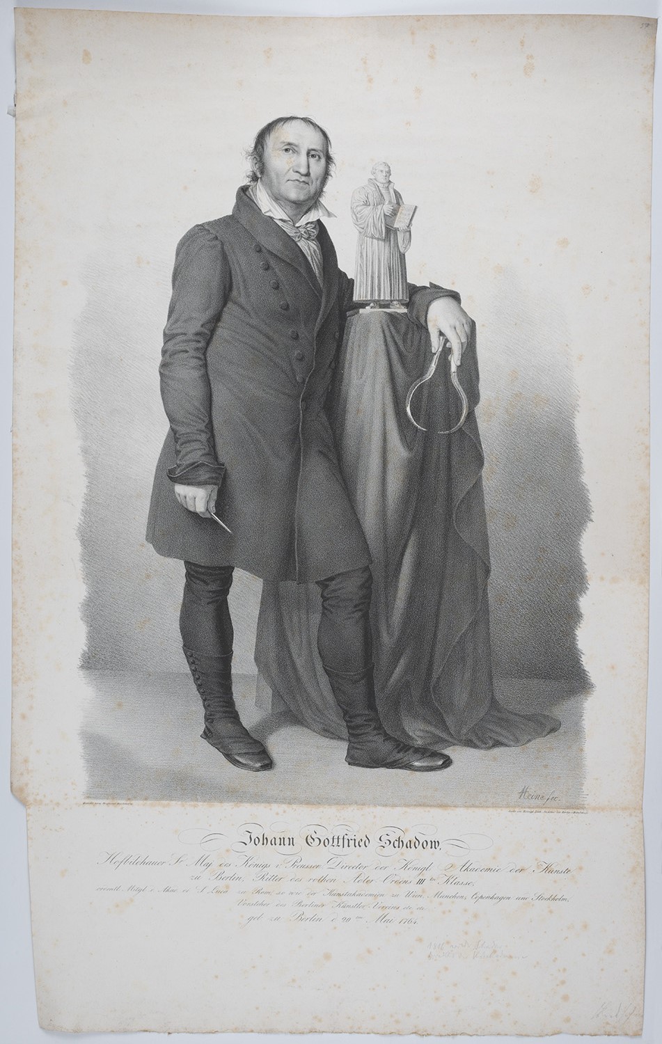 Schadow, Johann Gottfried (1764-1850), Bildhauer (Landesgeschichtliche Vereinigung für die Mark Brandenburg e.V., Archiv CC BY)