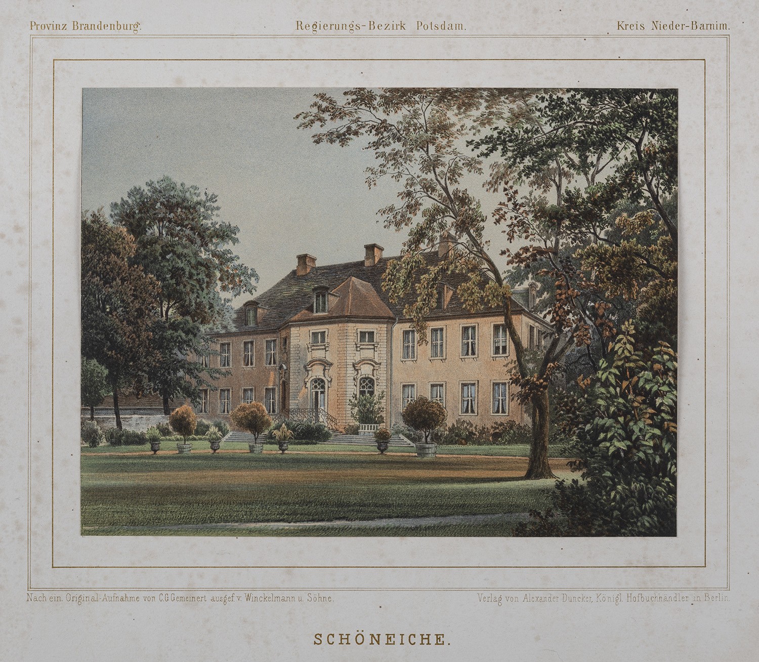 Schöneiche (Kr. Niederbarnim): Herrenhaus von Süden (Landesgeschichtliche Vereinigung für die Mark Brandenburg e.V., Archiv CC BY)