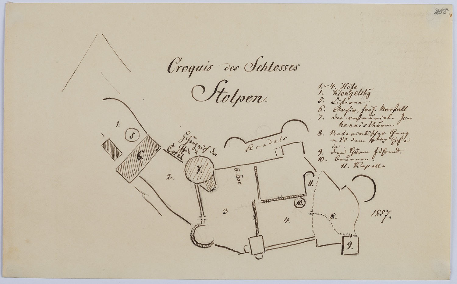 Stolpen (Sachsen): Lageplan der Burg (Landesgeschichtliche Vereinigung für die Mark Brandenburg e.V., Archiv CC BY)