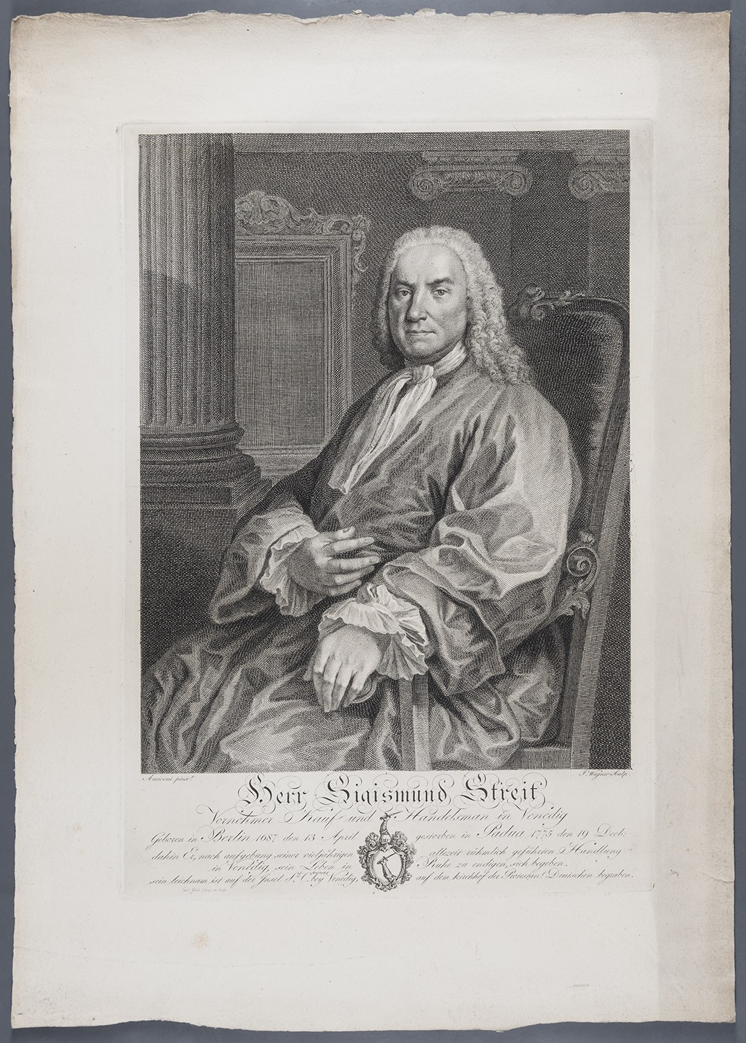 Streit, Sigismund (1687-1775), Kauf- und Handelsmann in Venedig (Landesgeschichtliche Vereinigung für die Mark Brandenburg e.V., Archiv CC BY)