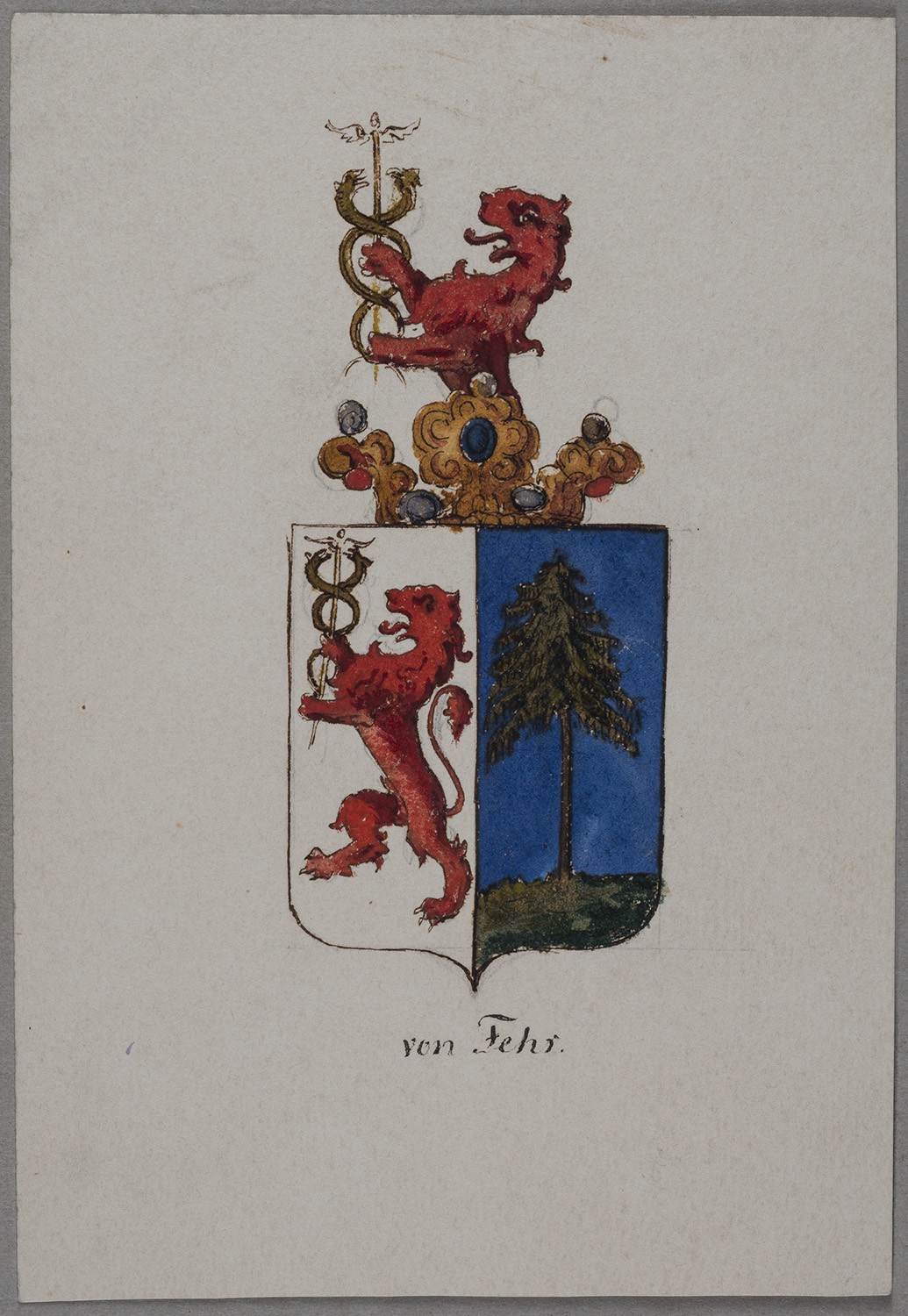 Wappen der Familie von Fehr (Landesgeschichtliche Vereinigung für die Mark Brandenburg e.V., Archiv CC BY)
