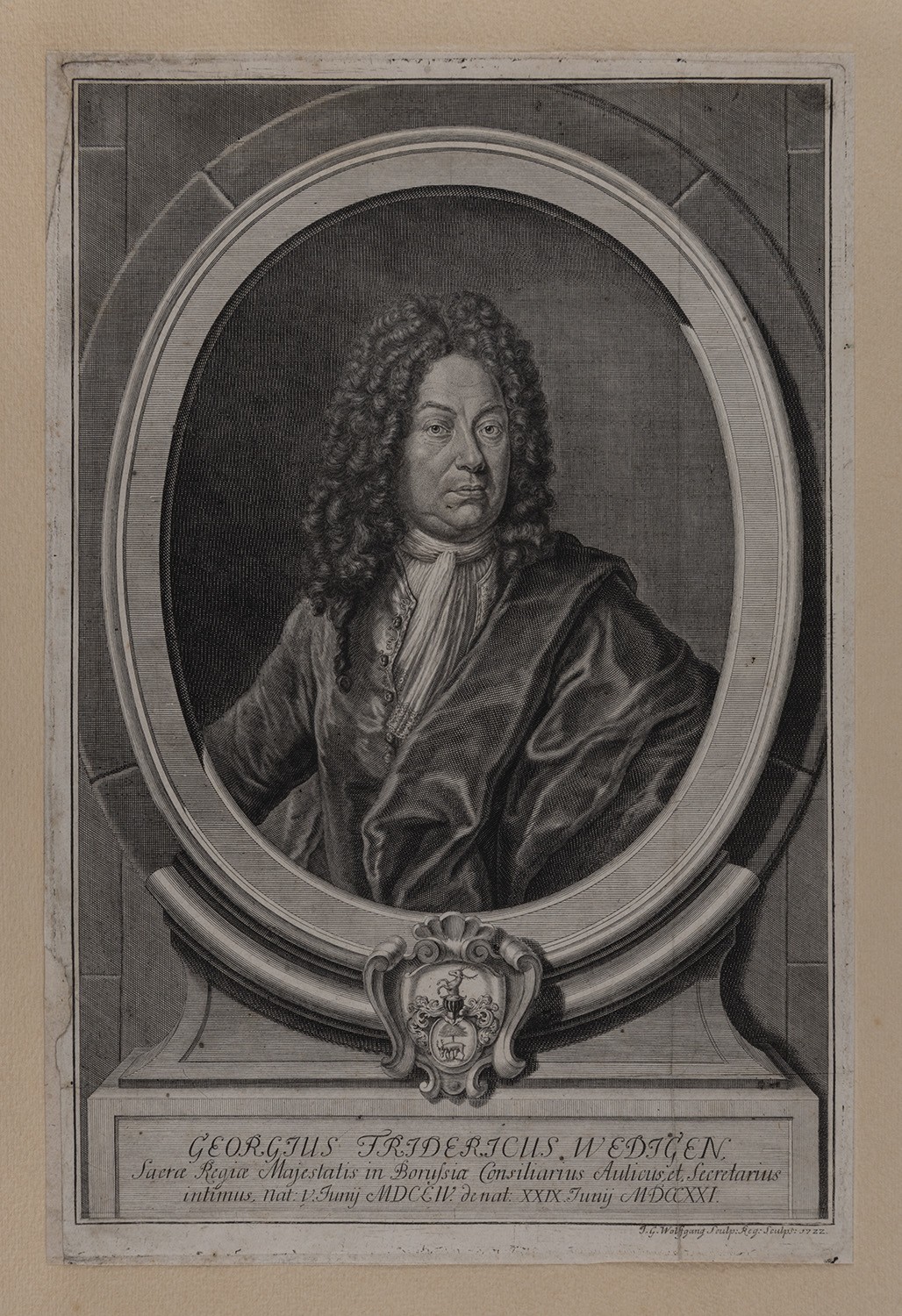 Wedigen, Georg Friedrich (1654-1721), preußischer Hofbeamter (Landesgeschichtliche Vereinigung für die Mark Brandenburg e.V., Archiv CC BY)