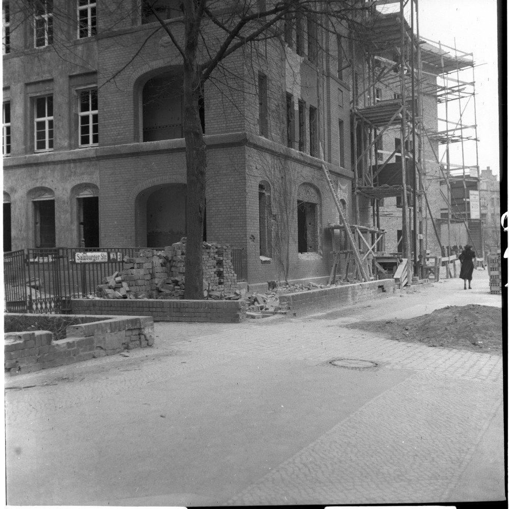 Negativ: Ruine, Salzburger Straße 3, 1952 (Museen Tempelhof-Schöneberg/Herwarth Staudt CC BY-NC-SA)