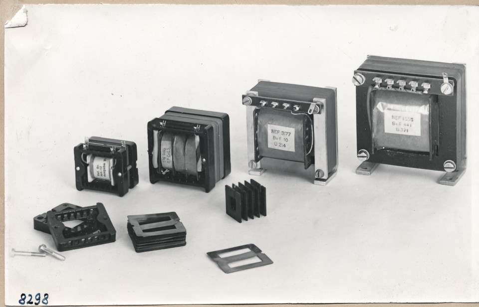 4 Elektromotoren; Foto, 1953 (www.industriesalon.de CC BY-SA)