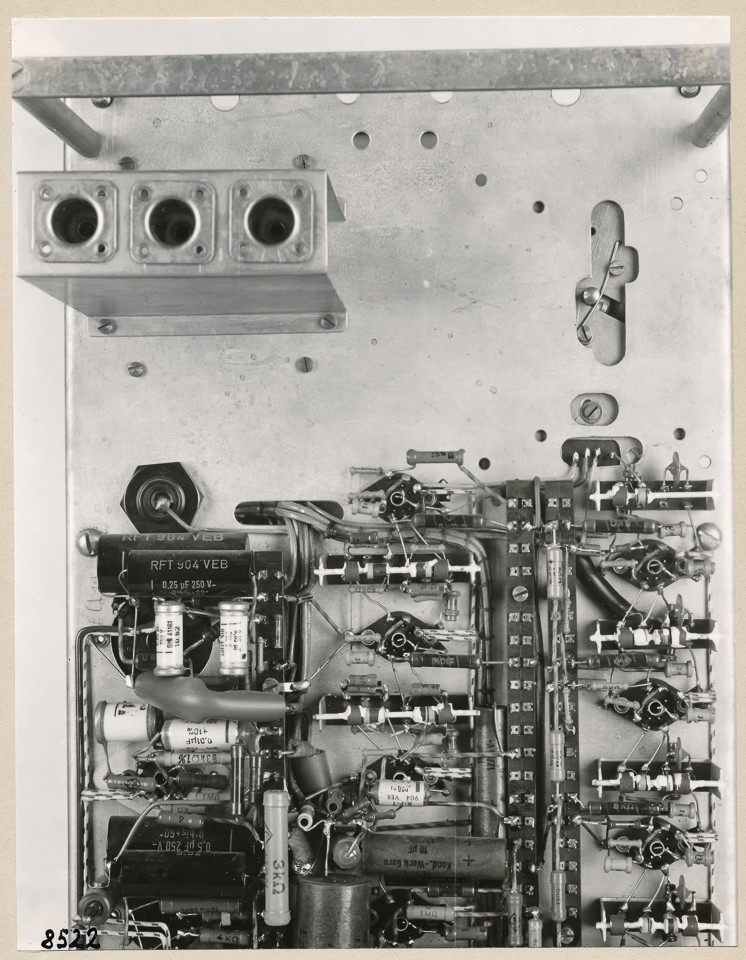 Einschub Impulszentrale, Teilansicht, Bild 1; Foto, 1953 (www.industriesalon.de CC BY-SA)
