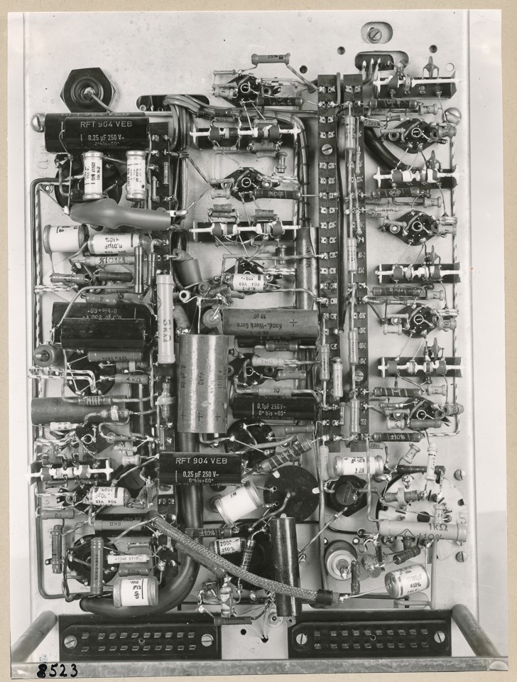 Einschub Impulszentrale, Teilansicht, Bild 2; Foto, 1953 (www.industriesalon.de CC BY-SA)