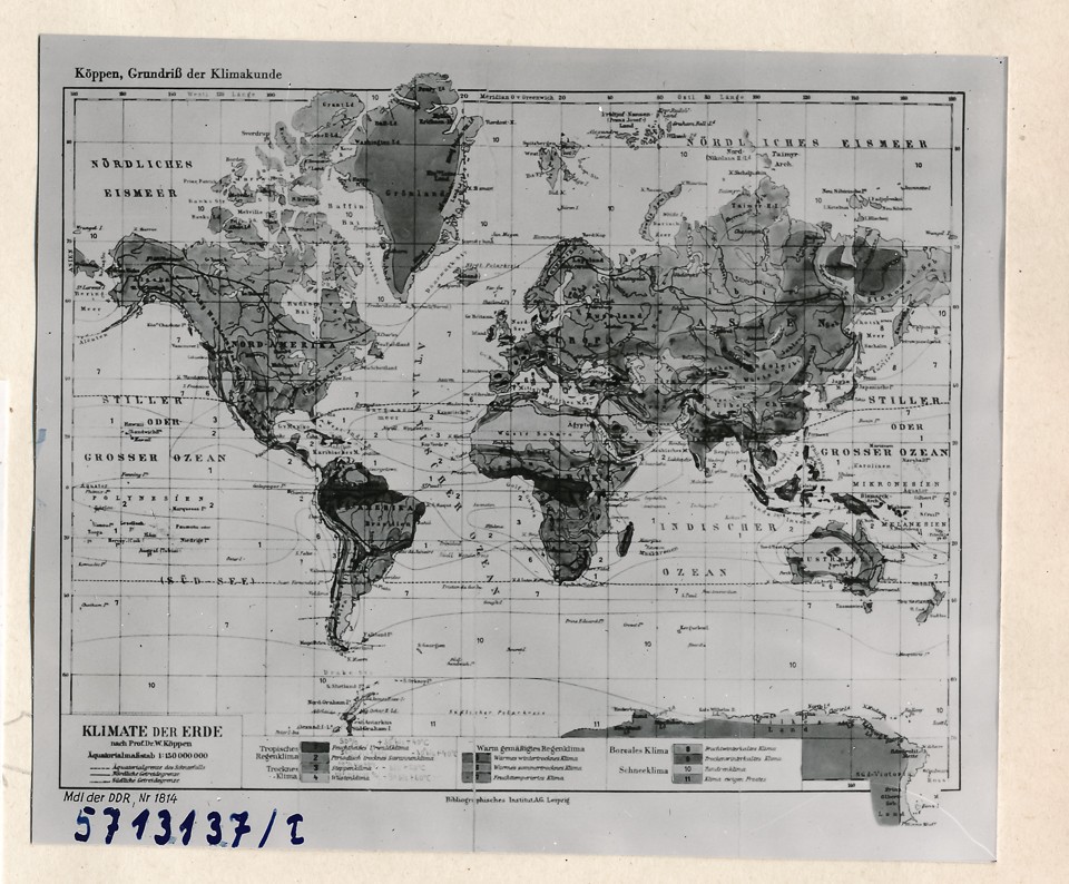 Klimakarte 1; Foto, 1957 (www.industriesalon.de CC BY-SA)