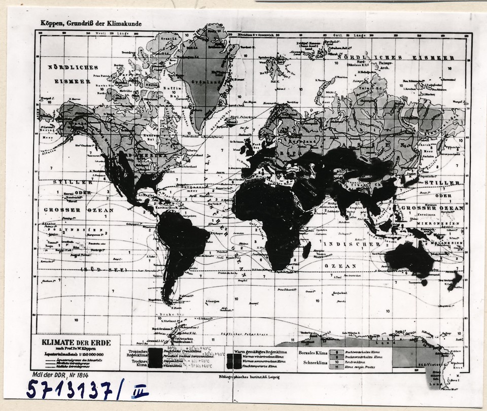 Klimakarte 3; Foto, 1957 (www.industriesalon.de CC BY-SA)