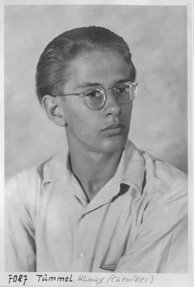 Portrait Klaus Tümmel; Foto, 1952 (www.industriesalon.de CC BY-SA)