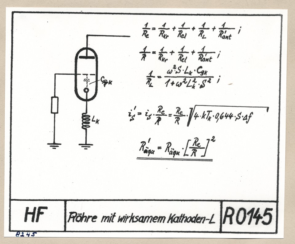 Zeichnung Dezi-Mischkreis R0148; Foto, 1953 (www.industriesalon.de CC BY-SA)