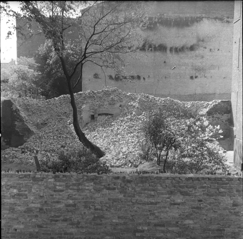 Negativ: Gelände, An der Apostelkirche 5, 1952 (Museen Tempelhof-Schöneberg/Herwarth Staudt CC BY-NC-SA)