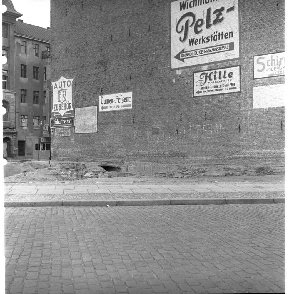 Negativ: Gelände, Leberstraße 2, 1950 (Museen Tempelhof-Schöneberg/Herwarth Staudt CC BY-NC-SA)