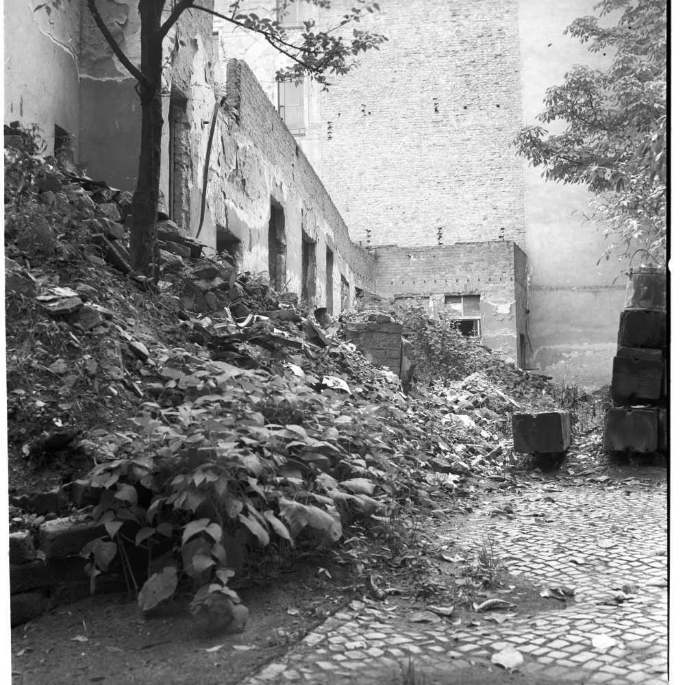 Negativ: Gelände, Motzstraße 45, 1952 (Museen Tempelhof-Schöneberg/Herwarth Staudt CC BY-NC-SA)