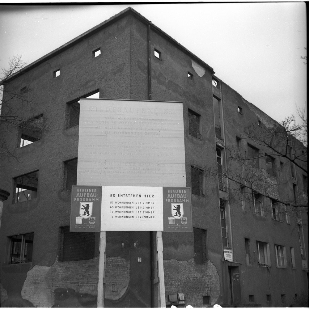 Negativ: Ruine, Eythstraße 16, 1953 (Museen Tempelhof-Schöneberg/Herwarth Staudt CC BY-NC-SA)