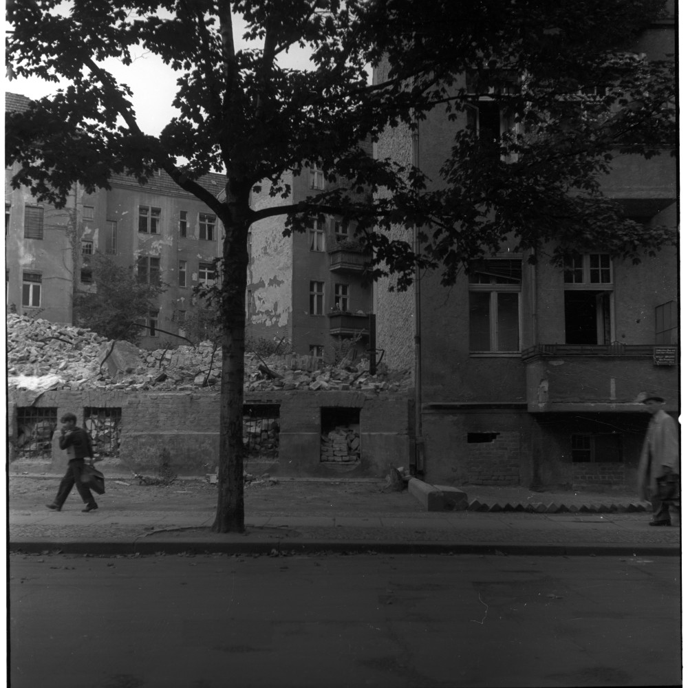 Negativ: Trümmer, Gothaer Straße 7, 1950 (Museen Tempelhof-Schöneberg/Herwarth Staudt CC BY-NC-SA)