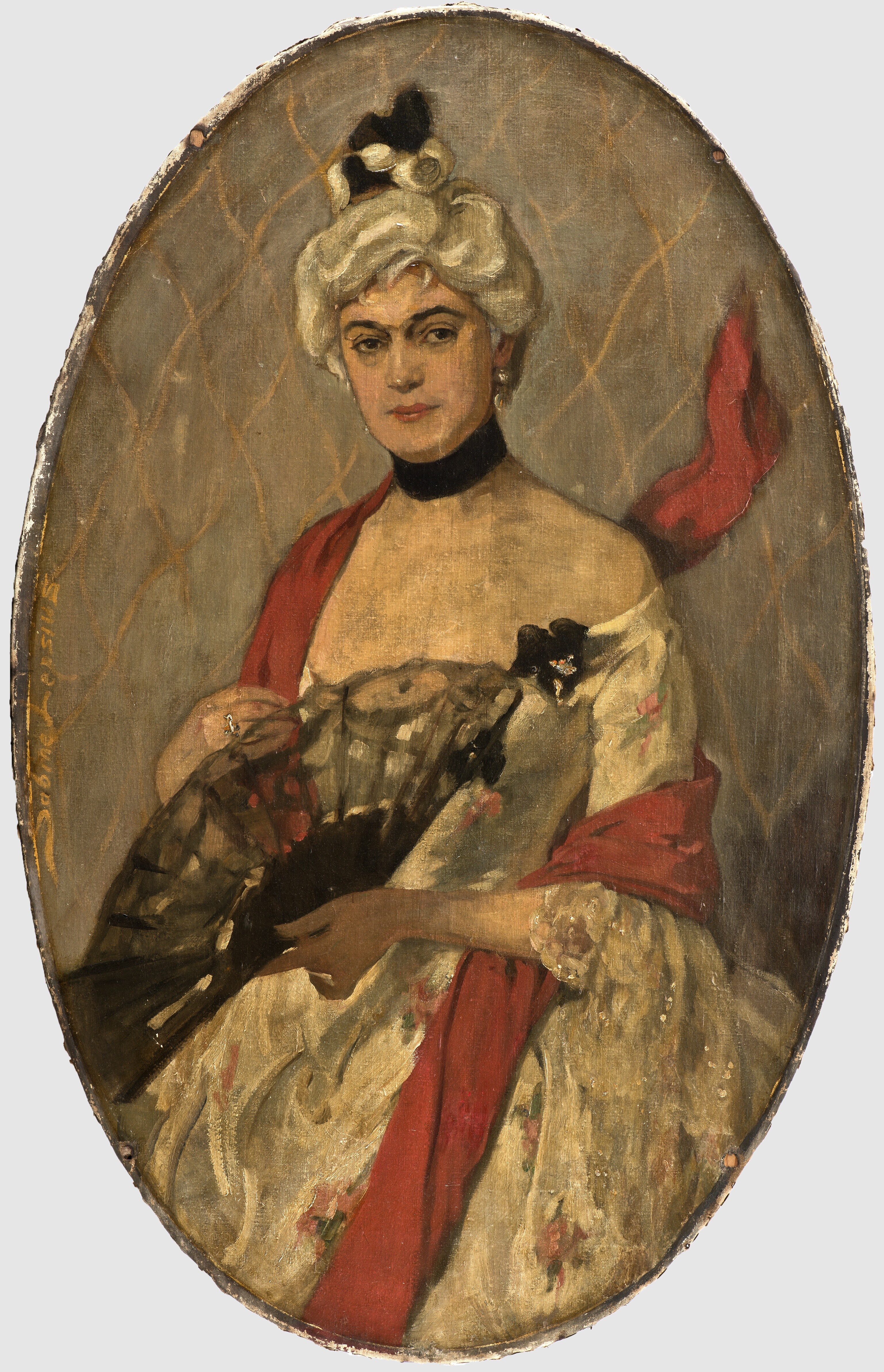 Lepsius, Sabine: Porträt Agnes Sorma als Minna von Barnhelm (Stiftung Stadtmuseum Berlin Public Domain Mark)