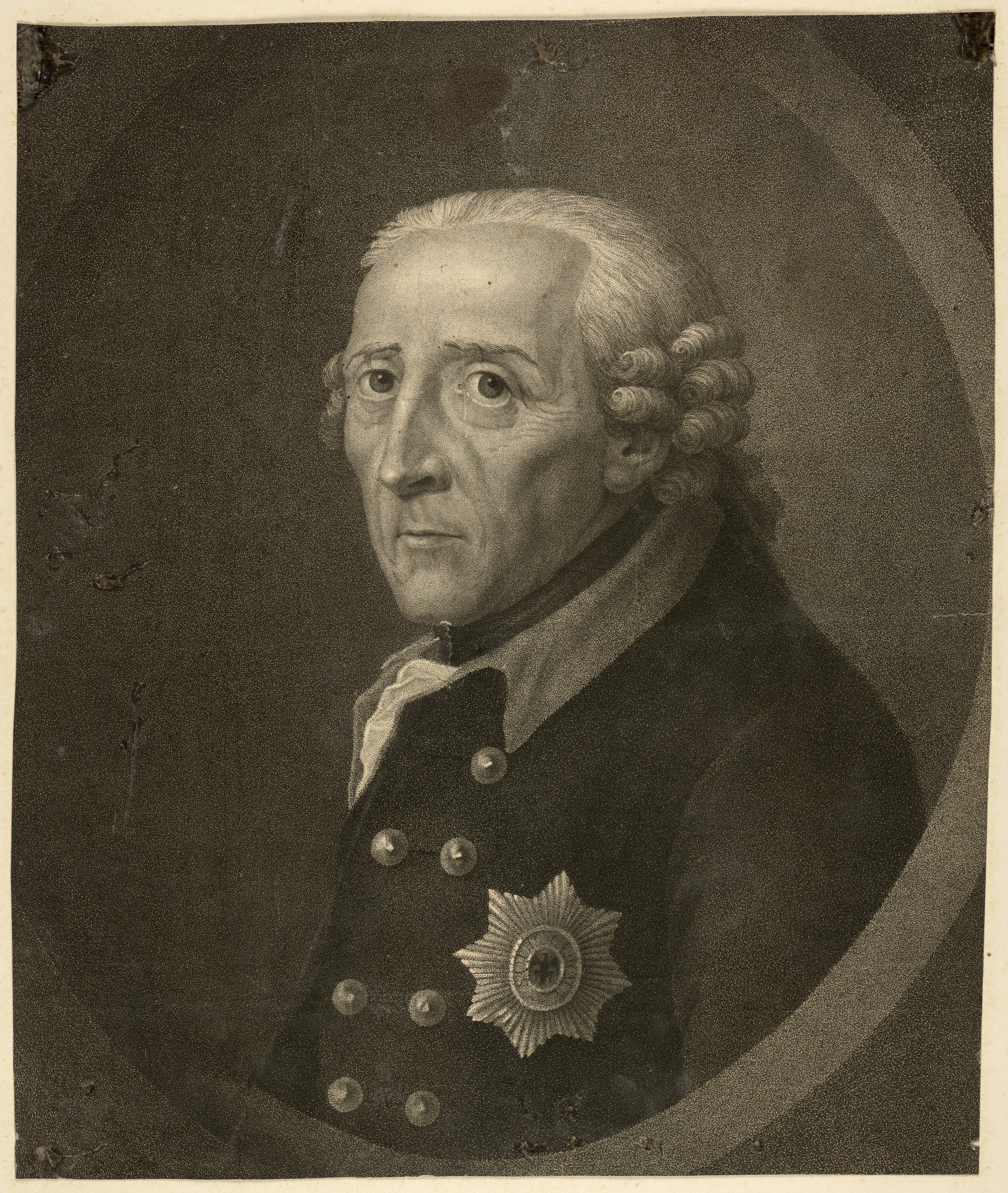 Tassaert, Félicité (nach): Porträt Friedrich II., König von Preußen (Stiftung Stadtmuseum Berlin Public Domain Mark)